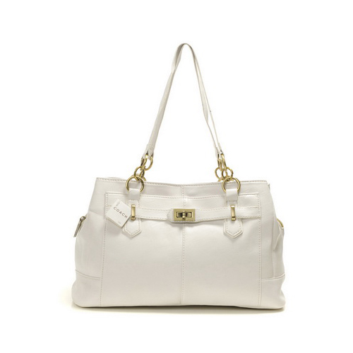 Coach Bleecker Cooper Large White Satchels DMP | Coach Outlet Canada - Click Image to Close